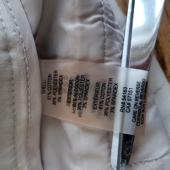 (0) Calvin Klein Neutral Straight Leg Trousers Business Office Workwear Formal - Picture 4 of 10